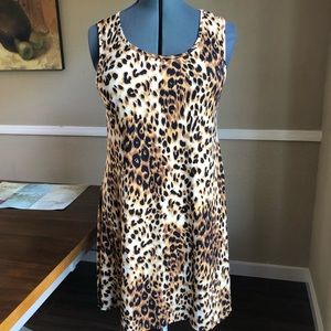 Cheetah Sheath Dress Size L